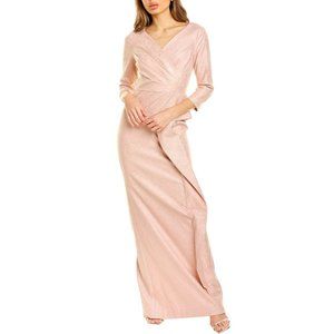 *NWT* Rickie Freeman for Teri Jon Metallic Rose GoldGown